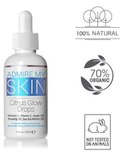 Load image into Gallery viewer, Admire My Skin Vitamin C Gua Sha Oil for Face - Organic Facial Oil for Glowing Skin with + Argan &amp; Rosehip Oils - For a Dewy, Youthful Glow 1oz