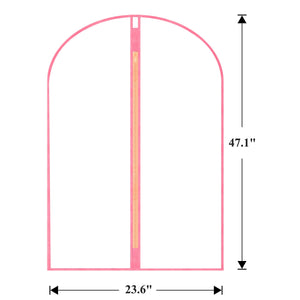 Garment Bags Cover for Hanging Clothes Gowns, 23.6’’×39.1’’,5 Pack Black