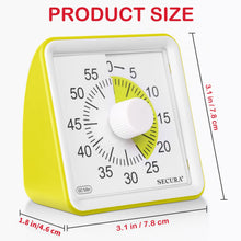 Load image into Gallery viewer, Secura 60-Minute Visual Timer, Classroom Timer, Countdown Timer for Kids and Adults, Time Management Tool for Teaching (Blue &amp; Blue)