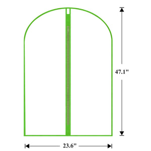 Garment Bags Cover for Hanging Clothes Gowns, 23.6’’×39.1’’,5 Pack Black
