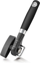 Load image into Gallery viewer, Can Opener, Safe Side Cut Manual Can Opener with Durable Sharp Blade, Smooth Edge Cutting, Effortless Big Knob, Comfortable Grip Handle, Black