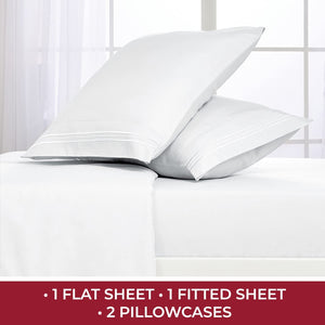 Secura Queen Bed Sheet Set, 4pcs Bedding Sheets & Pillowcases, Soft Microfiber 1800 Thread Count 16" Deep Pocket Luxury Bed Sheets - Hypoallergenic, Wrinkle & Fade Resistant (Black)