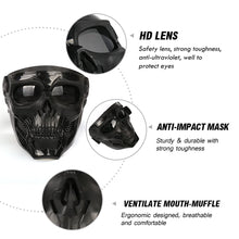 Load image into Gallery viewer, Outamateur Skull Goggle Mask Riding Mask Safety Road Riding UV Motorbike Glasses