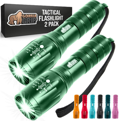 Powerful LED Tactical Flashlight, 750 FT High Lumens 5 Adjustable Modes, Water Resistant, Ultra Bright Zoom Flashlights, Small Mini Flash Light, Camping, Night Dog Walking, Turquoise
