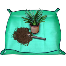 Load image into Gallery viewer, Foldable Plant Repotting Mat - Waterproof Indoor/Outdoor Gardening Mat - 26.8&quot; x 26.8&quot; (Green)