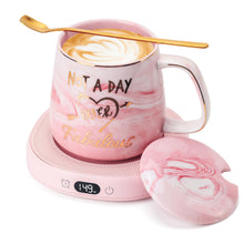 Load image into Gallery viewer, Coffee Mug Warmer &amp; You are Awesome Mug Set, Electric Cup Warmer for Desk Office Home, Beverage Warmer with 3 Temperature Setting, 8-Hours Auto Shut Off, Best Birthday Present Ideas for Women