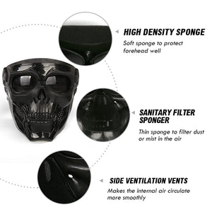 Outamateur Skull Goggle Mask Riding Mask Safety Road Riding UV Motorbike Glasses