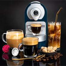 Load image into Gallery viewer, Mixpresso Black Espresso Coffee Machine – Compact 1400W Single Serve Coffee Maker Compatible with Nespresso OriginalLine Capsules, One-Touch Operation, 19-Bar Italian Pump, 27oz Water Tank