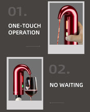 Load image into Gallery viewer, Electric Wine Decanter with One-Touch Pouring, Wine Aerator with Triple Aeration Functions, Red Light Indicator, and Magnetic Wake-Up - Perfect Wine Accessories Gift for Wine Lovers