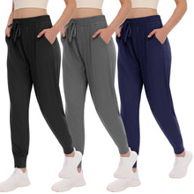 Load image into Gallery viewer, TNNZEET Women's Joggers with Pockets - High Waisted Sweatpants Tapered Leg Drawstring Lightweight Athletic Pants