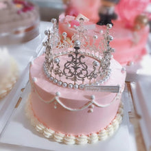 Load image into Gallery viewer, Gold Crown Cake Topper, 6 Pieces Happy Birthday Cake Toppers, Princess Crown Cake Decorations, Mini Crowns for Flower Arrangements, Birthday, Wedding, Party Decor (Gold-Ⅰ, 6)