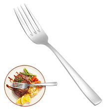 Load image into Gallery viewer, 16 Piece Dinner Forks Set, Food Grade Extra-Fine Stainless Steel Dessert Salad Forks Silverware, Metal Forks for Home Kitchen Restaurant Hotel, 8 Inches, Mirror Finish &amp; Dishwasher Safe