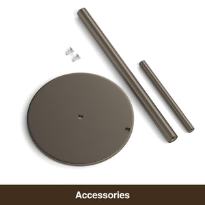 Paper Towel Holder Black, Premium Stainless Steel Kitchen Roll Dispenser, Countertop Roll Organizer with Weighted Base