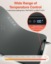 Load image into Gallery viewer, BW450 Dark Gray Food Warming Mat Bundle with BW701 Dark Gray Electric Warming Tray