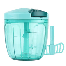 Load image into Gallery viewer, Manual Food Chopper Vegetable Cutter, Hand String Vegetable Chopper Onions Cutter for Vegetable Fruits Nuts BPA Free Food Safe Material, 550ml Gray