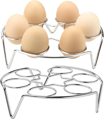 Stainless Steel Egg Steamer Rack Stackable Steamer Trays 2 Pack Combo for Egg Steamer Basket Egg Steaming Tray Steamed Rack for Pot Cook