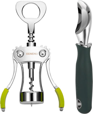 Beneno Wine Opener with Ice Cream Scoop Bundle