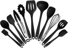 Load image into Gallery viewer, Kitchen Utensil Set - 11 Cooking Utensils - Colorful Silicone Kitchen Utensils - Nonstick Cookware with Spatula Set - Colored Best Kitchen Tools Kitchen Gadgets (Khaki)