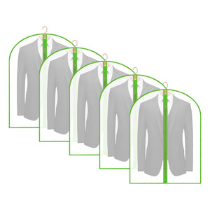 Garment Bags Cover for Hanging Clothes Gowns, 23.6’’×39.1’’,5 Pack Black