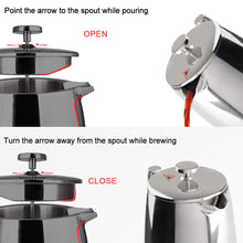 Load image into Gallery viewer, Secura French Press Coffee Maker, 50-Ounce, 304 Stainless Steel Insulated Coffee Press with Extra Screen