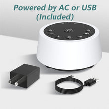 Load image into Gallery viewer, Color Noise Sound Machines with 10 Colors Night Light 25 Soothing Sounds and Sleep White Noise Machine 32 Volume Levels 5 Timers Adjustable Brightness Memory Function for Adults Kids Baby