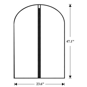 Garment Bags Cover for Hanging Clothes Gowns, 23.6’’×39.1’’,5 Pack Black