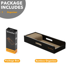 Load image into Gallery viewer, SpaceAid Knife Drawer Organizer Bamboo Insert Dock, Kitchen Steak Knives Holder Organizers Block for Drawer in Storage Organization (Small)