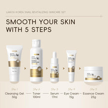 Load image into Gallery viewer, Korean Skin Care, Skin care set, Skin Care Kit Snail and Ginseng with Cleansing Gel, Toner, Eye Cream, Serum, Essence Cream 5pcs for Women Teen Girls Mom Daughter Mother&#39;s Day Birthday