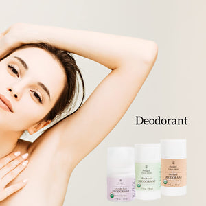 Lavender Rose Roll On Deodorant, Organic, Made in Israel | No Irritating Baking Soda or Aluminum
