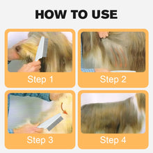 Load image into Gallery viewer, Multifunctional Pet Grooming Comb - 2023 New 2 in 1 Dual-Sided Comb for Tear Stain Removal, Massage and Grooming Small Dogs and Puppies (White)