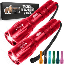 Load image into Gallery viewer, Powerful LED Tactical Flashlight, 750 FT High Lumens 5 Adjustable Modes, Water Resistant, Ultra Bright Zoom Flashlights, Small Mini Flash Light, Camping, Night Dog Walking, Turquoise