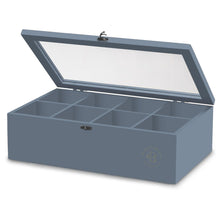 Load image into Gallery viewer, Bamboo Tea Bag Organizer Storage Box with Drawer &amp; Acrylic Window - Magnetic Lid Keeps Contents Fresh - Ideal Mothers Day Gifts for Mom - Gift Caddy (Tea Not Included)