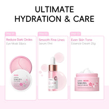 Load image into Gallery viewer, Skin Care for Teenage Girls, Sakura Skincare Set, Pamper Sets for Women Gifts, Facial Skin Care Sets &amp; Kits - Toner,Cleanser,Face Serum,Cream,Sleep Mask,Eye Mask,Mud Mask,Lip Mask, 24PCS