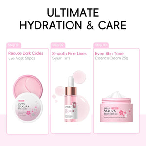 Skin Care for Teenage Girls, Sakura Skincare Set, Pamper Sets for Women Gifts, Facial Skin Care Sets & Kits - Toner,Cleanser,Face Serum,Cream,Sleep Mask,Eye Mask,Mud Mask,Lip Mask, 24PCS