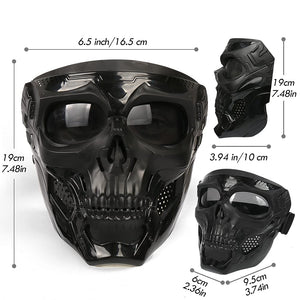 Outamateur Skull Goggle Mask Riding Mask Safety Road Riding UV Motorbike Glasses