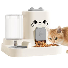 Load image into Gallery viewer, 1.6L Auto Gravity Pet Feeder and 0.6L Water Dispenser Set, Automatic Pet Food Water Dispenser, Cage Cat Dog Food and Water Dispenser for Kitten Puppy Bunny Guinea Pig (Green)