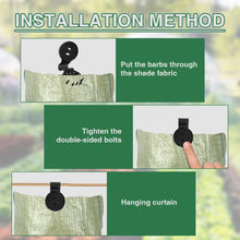 Load image into Gallery viewer, Shade Cloth Heavy Duty Lock Grip, 2023 New Shade Cloth Fix Plastic Clamp, Premium Tarp Clips Fence Fabric Clips for Greenhouse Outdoor Garden Netting, Anti Bird Netting, Sun Shade Net (100 Pcs)