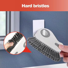 Load image into Gallery viewer, 2 in 1 Groove Cleaning Brush Window Track Cleaning Tools, 2024 New Hard Bristle Crevice Cleaning Brush with Hidden Scraper, Shutter Door Window Track Kitchen Cleaning Brushes Kit (1, Orange)