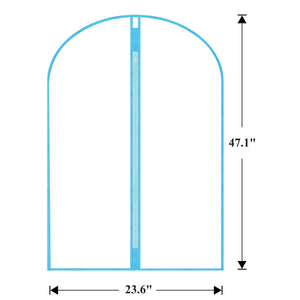 Garment Bags Cover for Hanging Clothes Gowns, 23.6’’×39.1’’,5 Pack Black