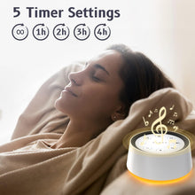 Load image into Gallery viewer, Brown Noise Sound Machine with 30 Soothing Sounds 12 Colors Night Light White Noise Machine for Adults Baby Kids Sleep Machines Memory Function 36 Volume Levels 5 Timers for Home Office Travel