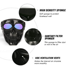 Load image into Gallery viewer, Outamateur Skull Goggle Mask Riding Mask Safety Road Riding UV Motorbike Glasses