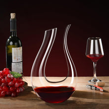 Load image into Gallery viewer, Wine Decanter,Red Wine Carafe,Wine Aerator,100% Hand Blown Lead-free Crystal Glass,Wine Decanters and Carafes,Wine Gift with Luxury Packaging,Wine Accessories (1500ML)