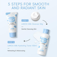 Load image into Gallery viewer, Skin Care Set, Skin Care Routine Kit for Women, Skincare Gift Set, Travel Size Toiletries with Milk Cleanser, Toner, Serum, Eye Cream, Face Cream Mother&#39;s Day Christmas Birthday Daughter Wife