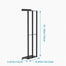 Load image into Gallery viewer, Towel Racks for Bathroom, Towel Storage Wall Mounted, Rolled or Folded Towel Holder with 3 Bars, Sturdy and Large Capacity, Matte Black, Suitable for Bathe Towels and Hand Towels (matt black)