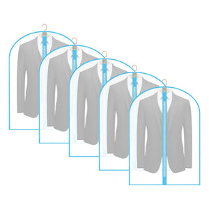 Garment Bags Cover for Hanging Clothes Gowns, 23.6’’×39.1’’,5 Pack Black