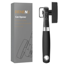 Load image into Gallery viewer, Beneno Can Opener, Manual Side Safe Cut Can Opener Smooth Edge with Durable Sharp Blade, Effort-Saving Knob &amp; Comfortable Non-slip Handle, Brown