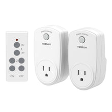 Load image into Gallery viewer, Remote Control Outlet, TESSAN Wireless Electrical Plug Switch for Lights, Lamps, Fans, 100ft RF Range, 1200W (1 Remote + 1 Outlet)