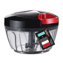 Load image into Gallery viewer, Manual Food Chopper Vegetable Cutter, Hand String Vegetable Chopper Onions Cutter for Vegetable Fruits Nuts BPA Free Food Safe Material, 550ml Gray