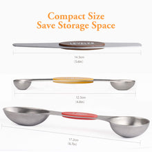 Load image into Gallery viewer, Magnetic Measuring Spoons Set of 8 Stainless Steel Dual Sided Stackable Measuring Spoons Nesting Teaspoons Tablespoons for Measuring Dry and Liquid Ingredients