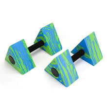 Load image into Gallery viewer, Triangular Aquatic Exercise Dumbbells, 2PCS Water Dumbbells, EVA Foam Water Weights, Water Fitness Exercises Equipment for Youth, Women, Adults